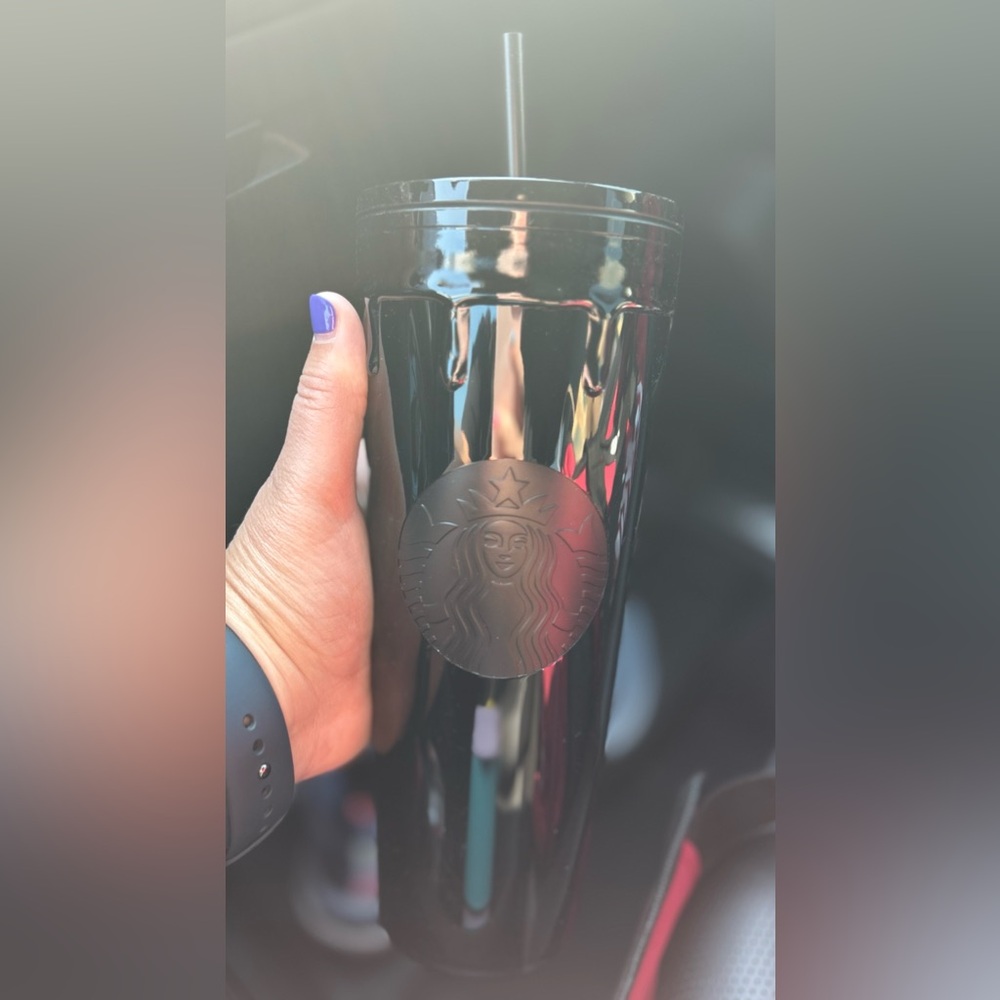Starbucks black drip tumbler NWT